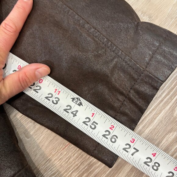 DANIER Brown Leather Between-Season Jacket in Dark Brown sz XL - Picture 14 of 14